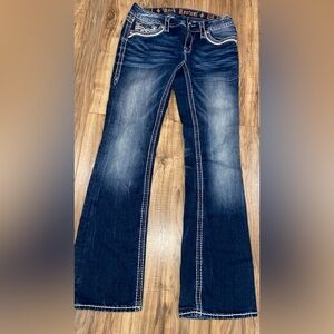 Rock Revival Dark Blue Flare Jeans